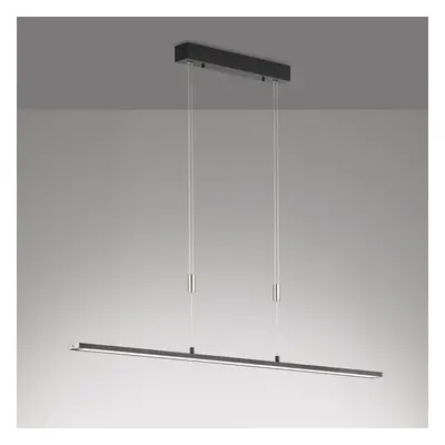 FISCHER & HONSEL Závěsná lampa Metz TW LED, CCT, délka 120 cm, černá