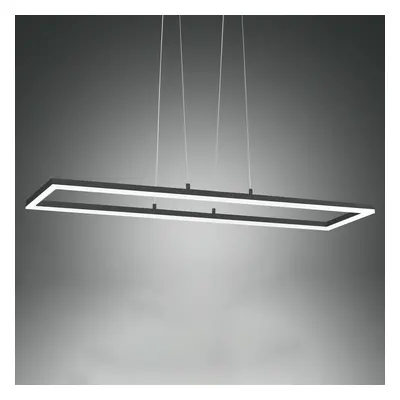 Fabas Luce LED závěsné světlo Bard, 92x32 cm, antracit