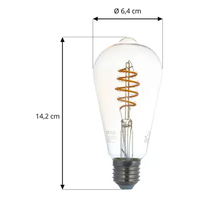 LUUMR LUUMR Smart E27 ST64 4,9W ZigBee Tuya Hue sada 3 ks