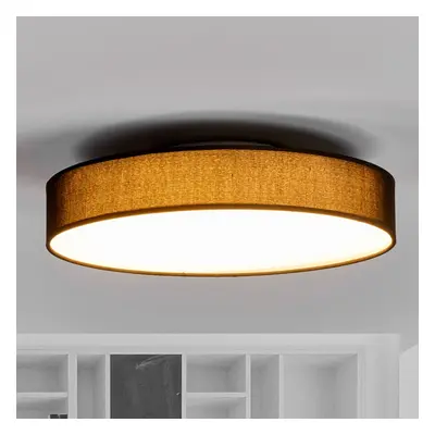 Lindby LED textilní stropní lampa Saira, 40 cm, černá