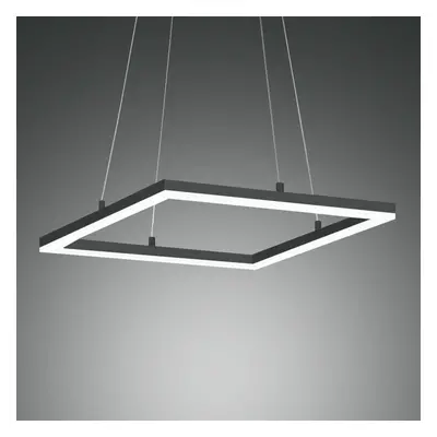 Fabas Luce LED závěsné světlo Bard 42x42 cm, antracit