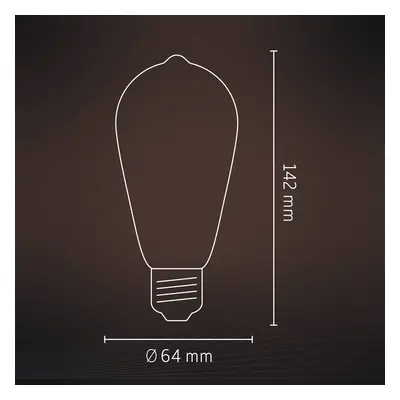 Calex Calex E27 ST64 3,5W LED filament zlatá 821 dim