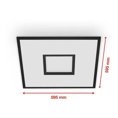 Telefunken LED panel Centreback CCT RGB 60x60cm černý