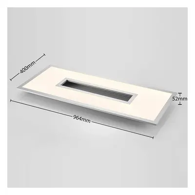 Lucande Stropní svítidlo Lucande LED Durun, 96 cm, stmívatelné, CCT, hranaté