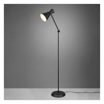 Reality Leuchten Stojací lampa Enzo, výška 150 cm, černá