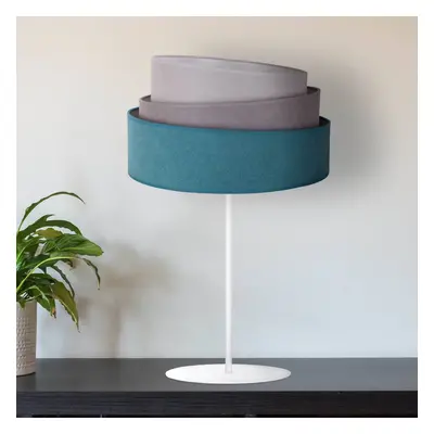 Duolla Stolní lampa Pastell Trio tyrkysová/šedá, 50cm