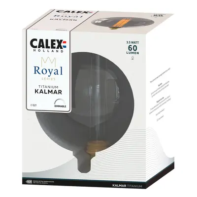 Calex Calex Royal Kalmar LED E27 3,5W 2 000K dim kouřová