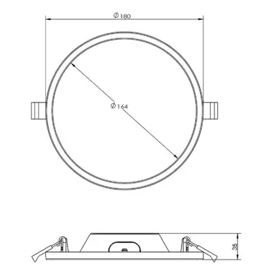 Deko-Light LED vestavné stropní svítidlo Alya, bílé Ø 18 cm 2 700 K