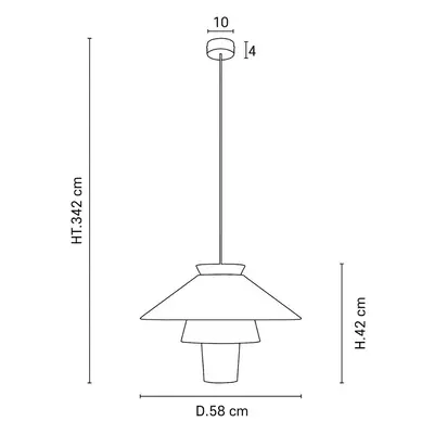 MARKET SET MARKET SET Závěsné svítidlo Ruche, Ø 58 cm, okrová barva