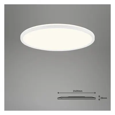 Briloner LED stropní svítidlo Slim S stmívatelné CCT bílé Ø 45 cm