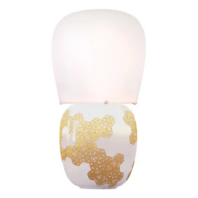 kdln kdln stolní lampa Hive, bílá, výška 47 cm keramika/sklo