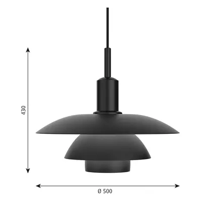 Louis Poulsen Louis Poulsen PH 5/5 závěsné černá CCT Bluetooth