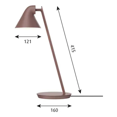 Louis Poulsen Louis Poulsen NJP Mini LED stolní lampa hnědá