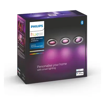 Philips Hue Philips Hue Centura spot kulatý 3ks, hliník