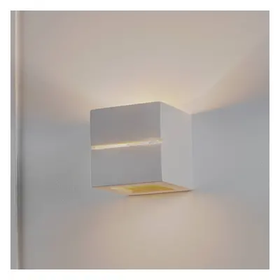 SOLLUX LIGHTING Nástěnné světlo Keramik Top, bílá, 15 x 15 cm