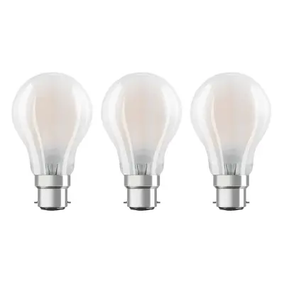 OSRAM OSRAM LED žárovka B22d Classic 827 6,5W 3ks matná