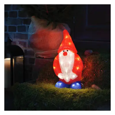 Konstsmide Christmas LED dekorace Santa Claus červená IP44 výška 36 cm