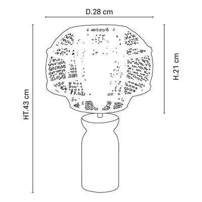 MARKET SET MARKET SET Stolní lampa Odyssée, výška 43 cm