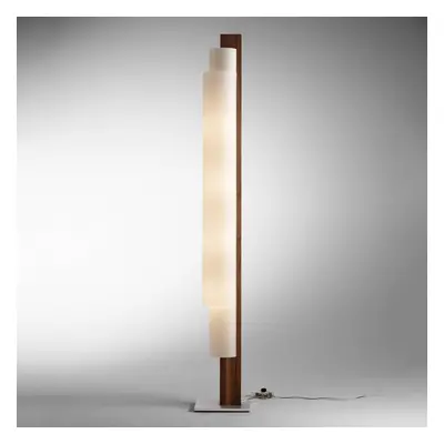 Domus Stojací LED lampa Stele, ořech