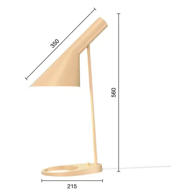 Louis Poulsen Designová stolní lampa Louis Poulsen AJ Mini sand