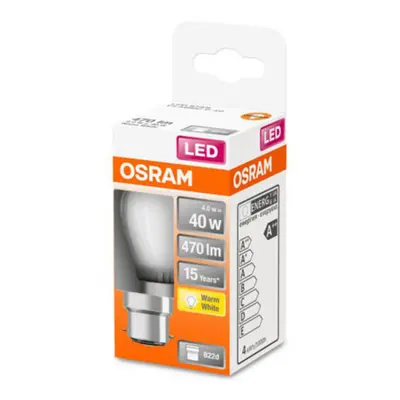 OSRAM Kapková LED žárovka OSRAM B22d 4W 2 700K matná