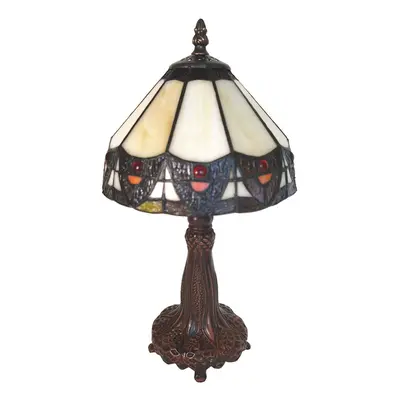 Clayre&Eef Stolní lampa 5LL-6108, styl Tiffany