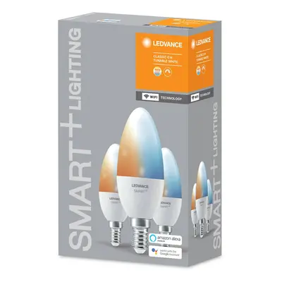 LEDVANCE SMART+ LEDVANCE SMART+ WiFi E14 5W svíčka 2700-6500K 3ks