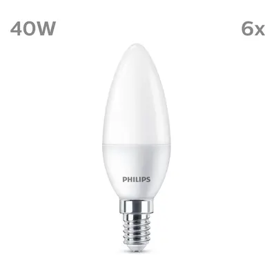 Philips Philips LED svíčka E14 4,9W 470m 2 700K matná 6ks