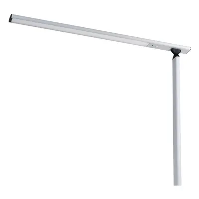 PRIOS Kancelářská stojací lampa Prios Zyair LED, stříbrná 108,4 cm