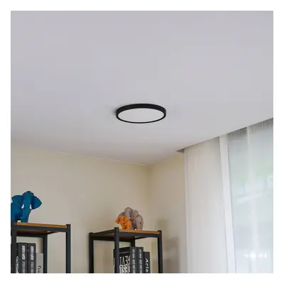 Lindby Lindby LED stropní svítidlo Pravin, Ø 23 cm, 3 000 K, černé