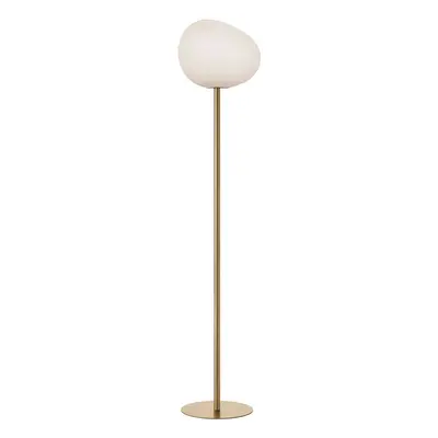 Foscarini Foscarini Gregg media stojací lampa, 151 cm, zlatá