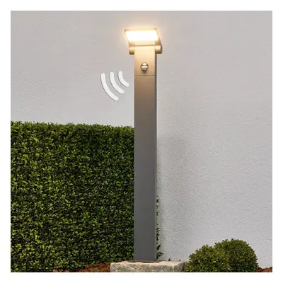 Lucande LED sloupková lampa Marius se senzorem, 80 cm