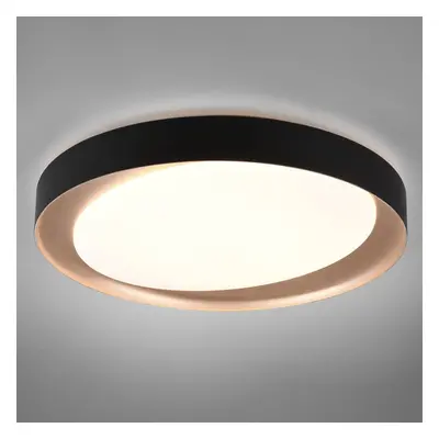 Reality Leuchten LED stropní světlo Zeta tunable white, černá/zlatá