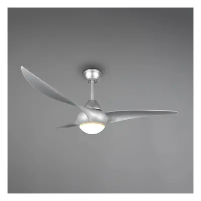 Reality Leuchten LED ventilátor Alesund s dálkovým ovládáním, titan