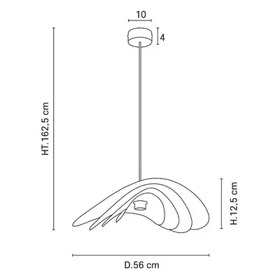 MARKET SET MARKET SET Selenitis závěsné světlo, Ø 56 cm