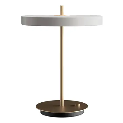 UMAGE Stolní lampa LED UMAGE Asteria Table, USB, světle šedá/mosaz