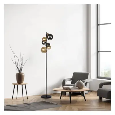 Paul Neuhaus Stojací lampa Paul Neuhaus Popsicle, sklo, výška 155 cm, G9