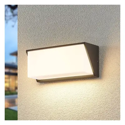 Lindby Venkovní nástěnné svítidlo Lindby LED Malim, 25 cm, antracit, IP65