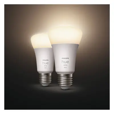 Philips Hue Philips Hue White 9W E27 LED žárovka, sada 2ks