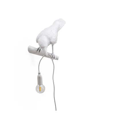 SELETTI SELETTI Bird Lamp LED nástěnné svítidlo, pohled vlevo, bílé