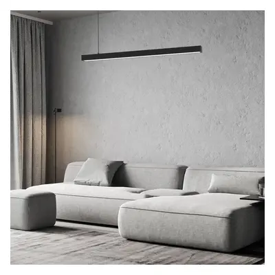 Eko-Light Závěsné světlo Lungo, černá, délka 124 cm