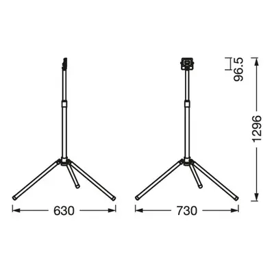 LEDVANCE Ledvance LED pracovní světlo Value Tripod s jedním plamenem 10W