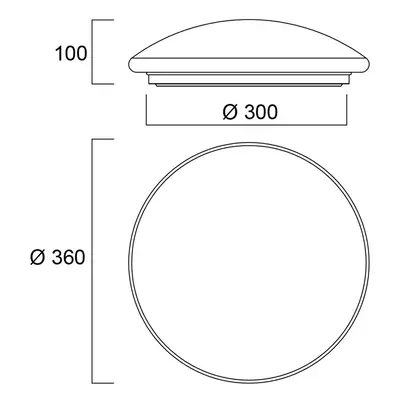 Sylvania Stropní svítidlo LED Sylvania Start Surface, Ø 36 cm