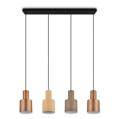 Trio Lighting Závěsné světlo Agudo, multicolor 4 zdroje lineární