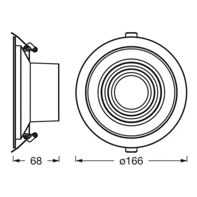 LEDVANCE Ledvance Decor Filament Ripple LED downlight