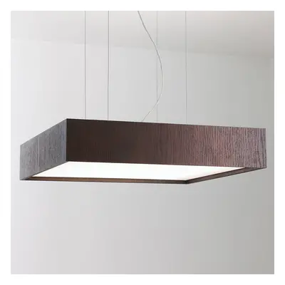 B.lux LED závěsné svítidlo čtvercové S 60x60, wenge