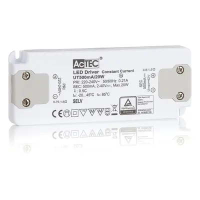 AcTEC AcTEC Slim LED ovladač CC 500mA, 20W