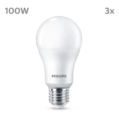 Philips Philips LED žárovka E27 13W 1521lm 2700K matná 3ks