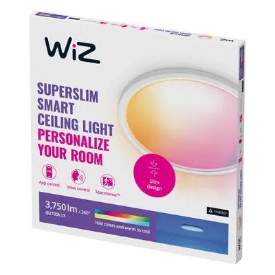 WiZ WiZ SuperSlim LED stropní svítidlo RGBW Ø54cm bílé