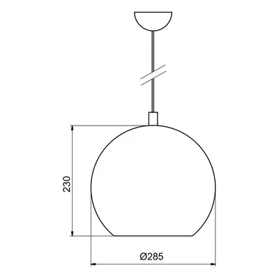 Aluminor Závěsné světlo Bulle